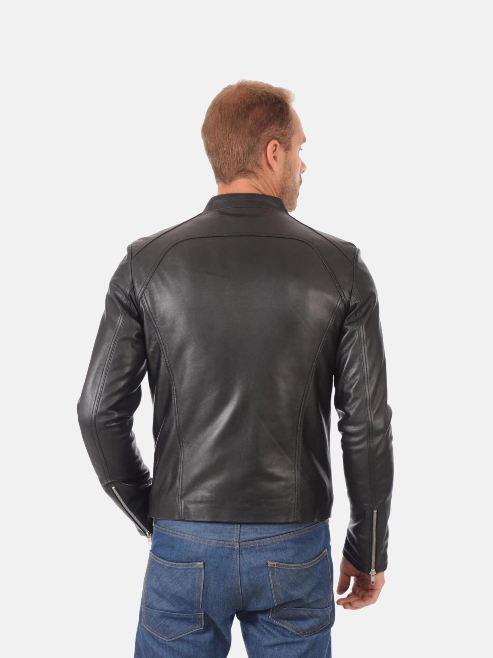 Simply Black Racer Leather Jacket 2