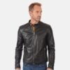 Simply Black Racer Leather Jacket 3