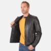 Simply Black Racer Leather Jacket 4