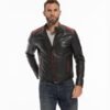 Best Racer Black Red New Leather Jacket 5