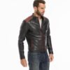 Best Racer Black Red New Leather Jacket 4