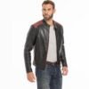 Best Racer Black Red New Leather Jacket 1
