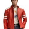 Brad-Pitts-Tyler-Durden-Fight-Club-Red-White-Mayhem-Leather-Jacket-theleatherjacketer-00001
