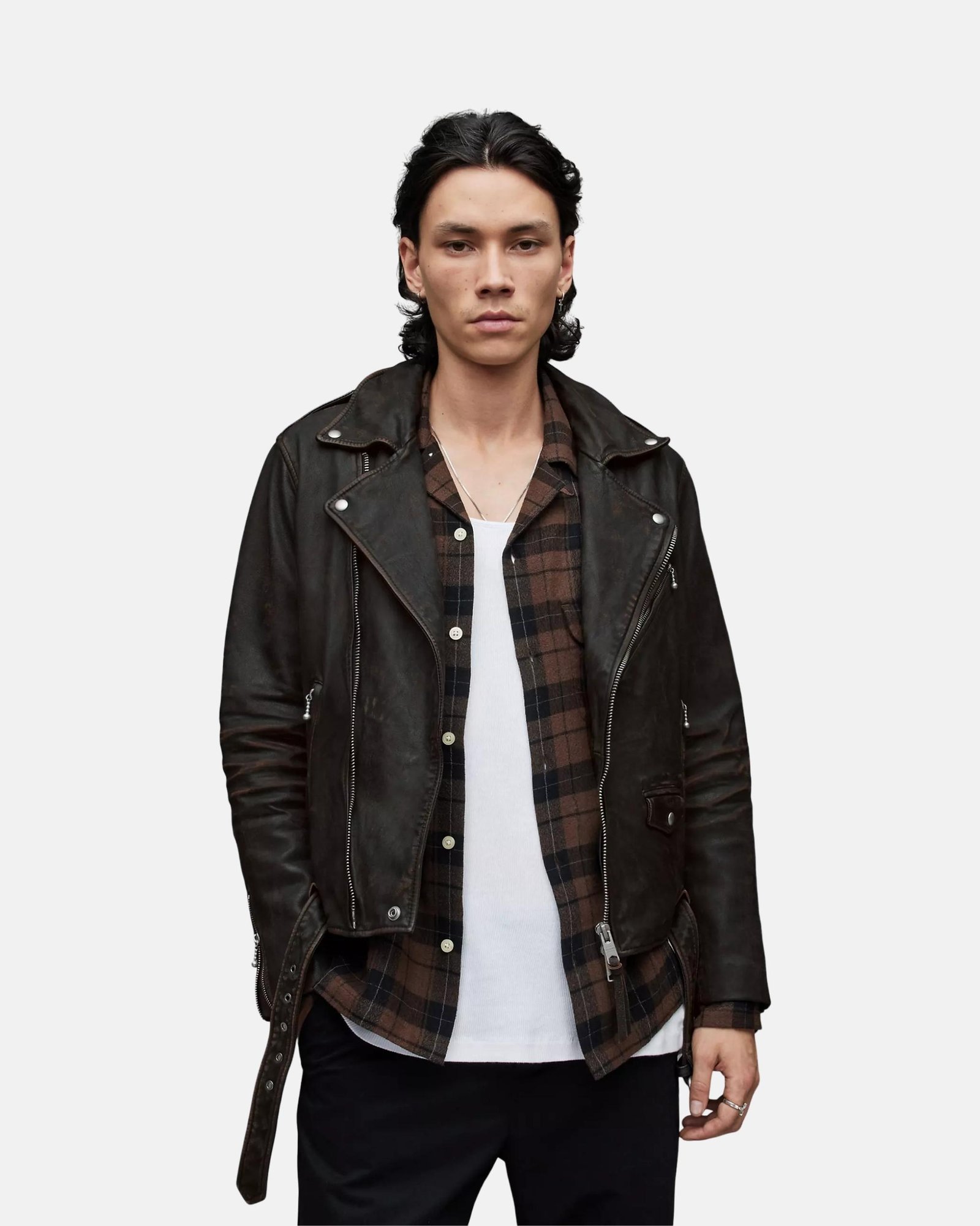 Brown Line Biker Jacket (1)