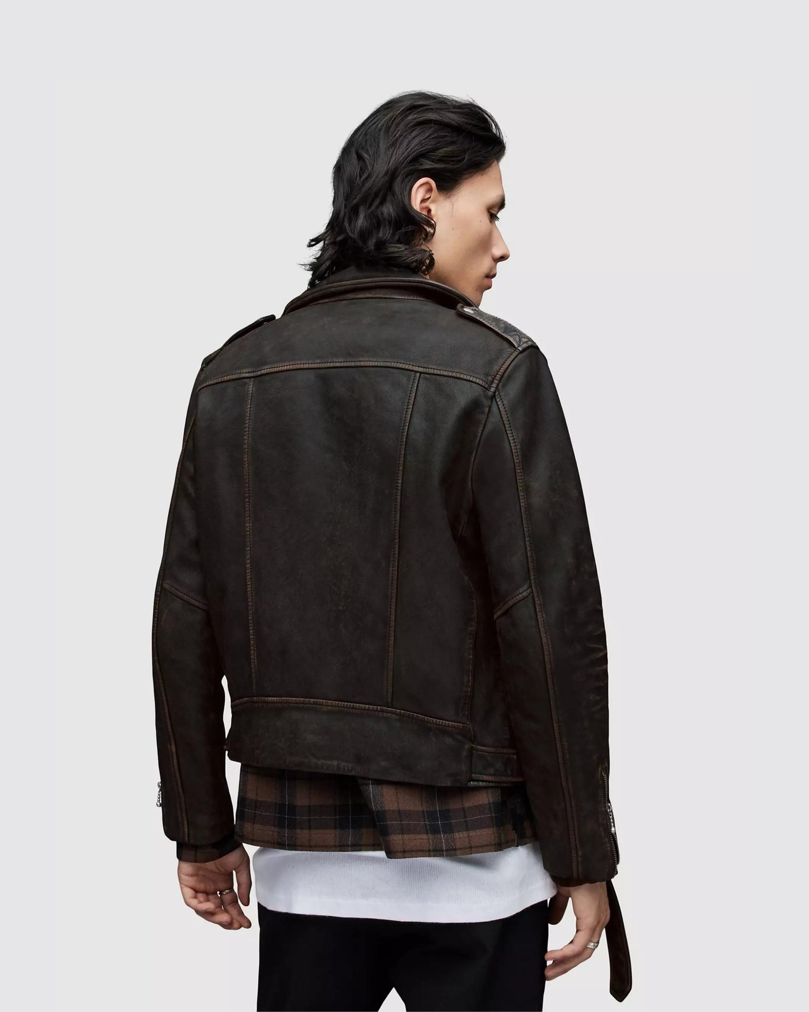 Brown Line Biker Jacket (2)