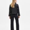 Women's Black Classic-Biker-Leather-Jacket - Leathermoto