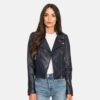 D-Blue Women’s Biker Jacket