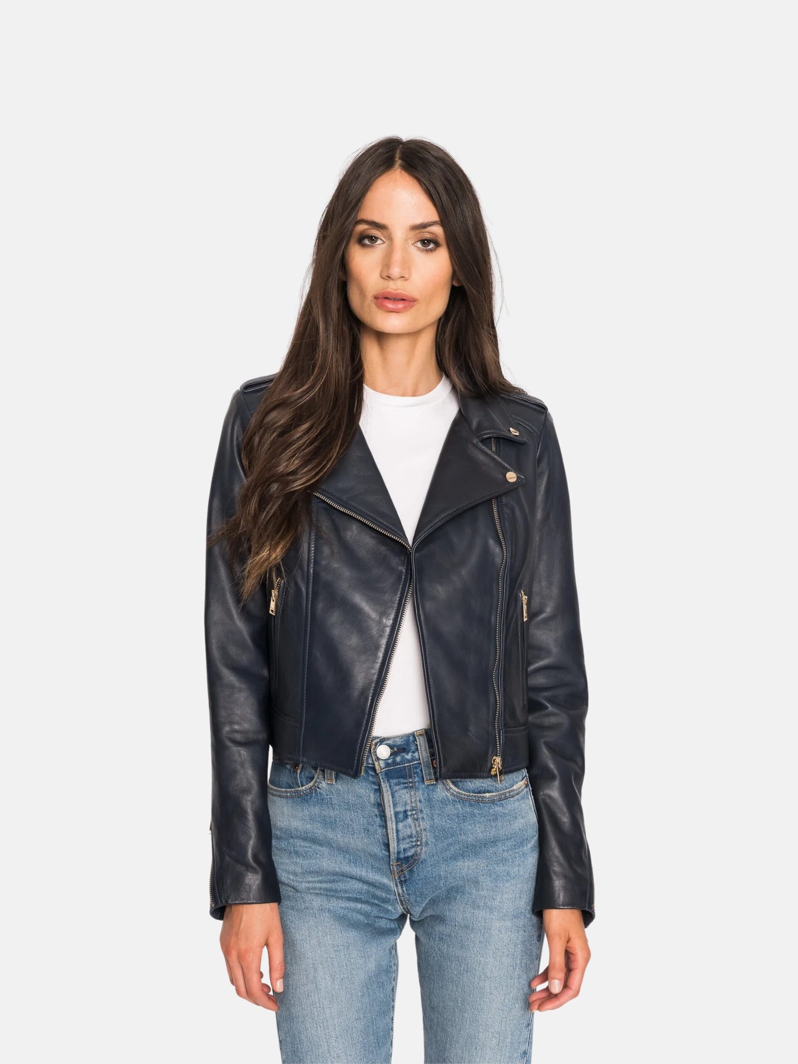 D-Blue Women’s Biker Jacket