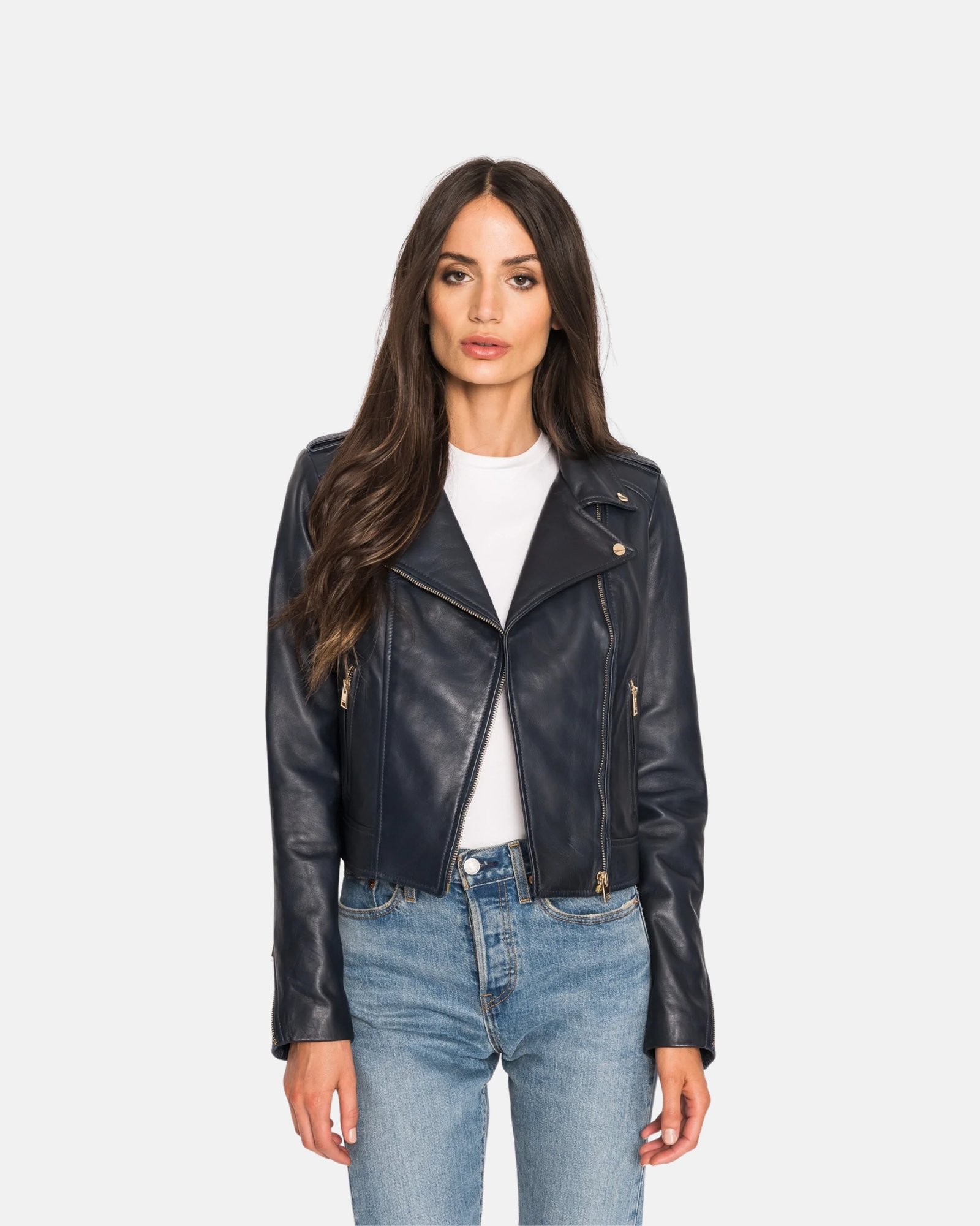 D-Blue Women’s Biker Jacket