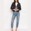 D-Blue Women’s Biker Jacket 1
