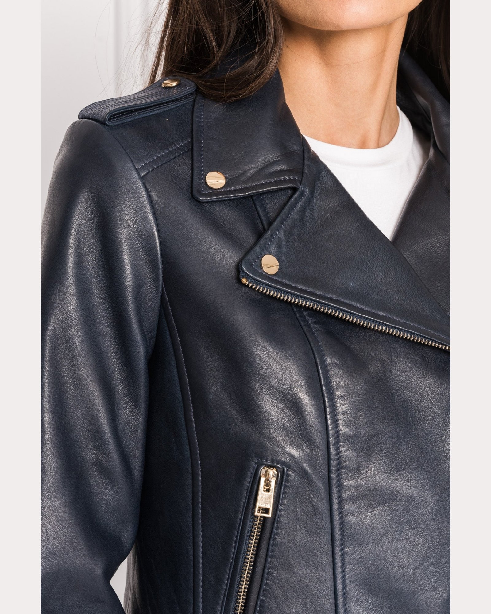 D-Blue Women’s Biker Jacket 3
