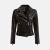 Emma D-Black Women’s Caferacer Jacket 3