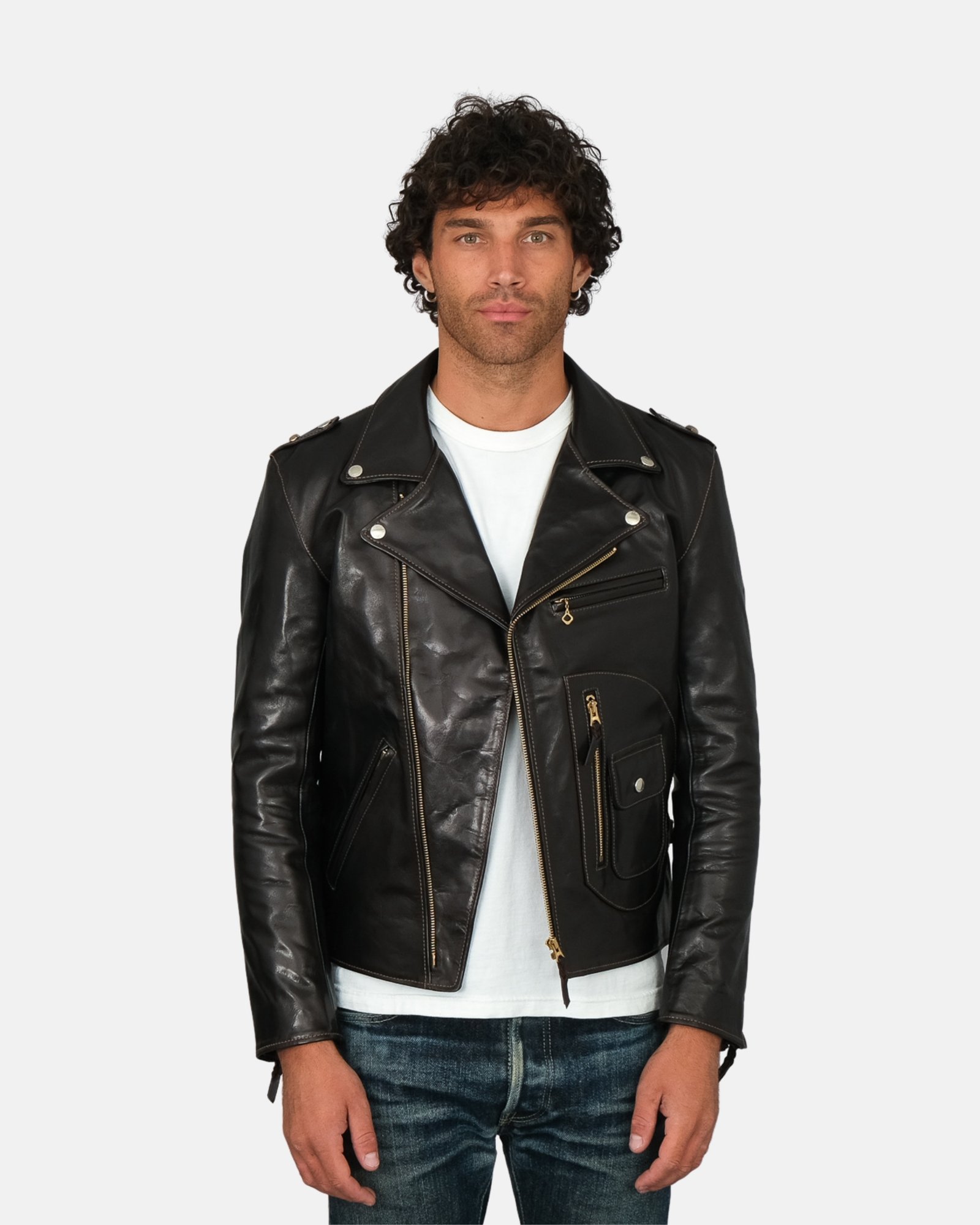 Glodline Double Rider Leather Jacket 3
