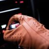 Genuine Leather Driver Glove Brown-