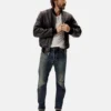 Hand-Cut Bomber Jacket