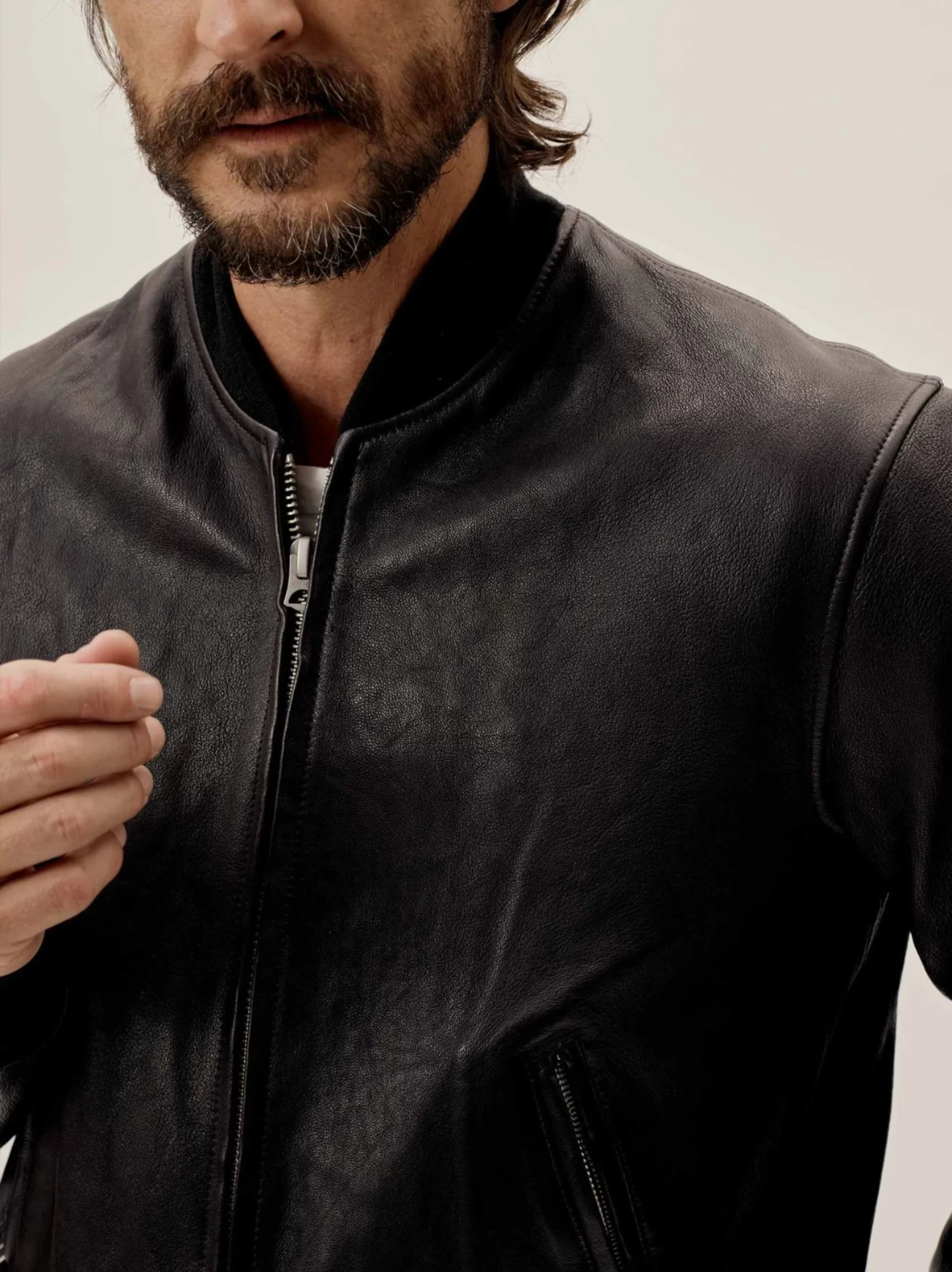 Hand-Cut Bomber Jacket