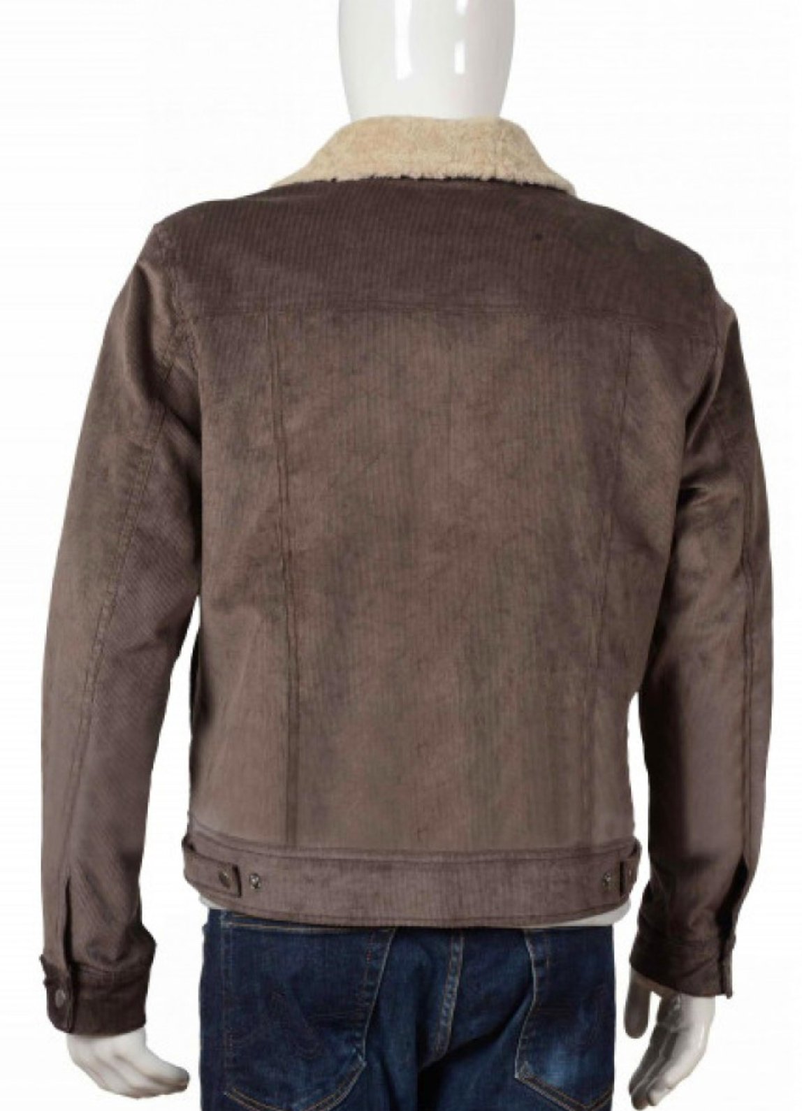 This John Dutton Wears a Corduroy Shearling Collar Jacket in the Yellowstone Tv Show