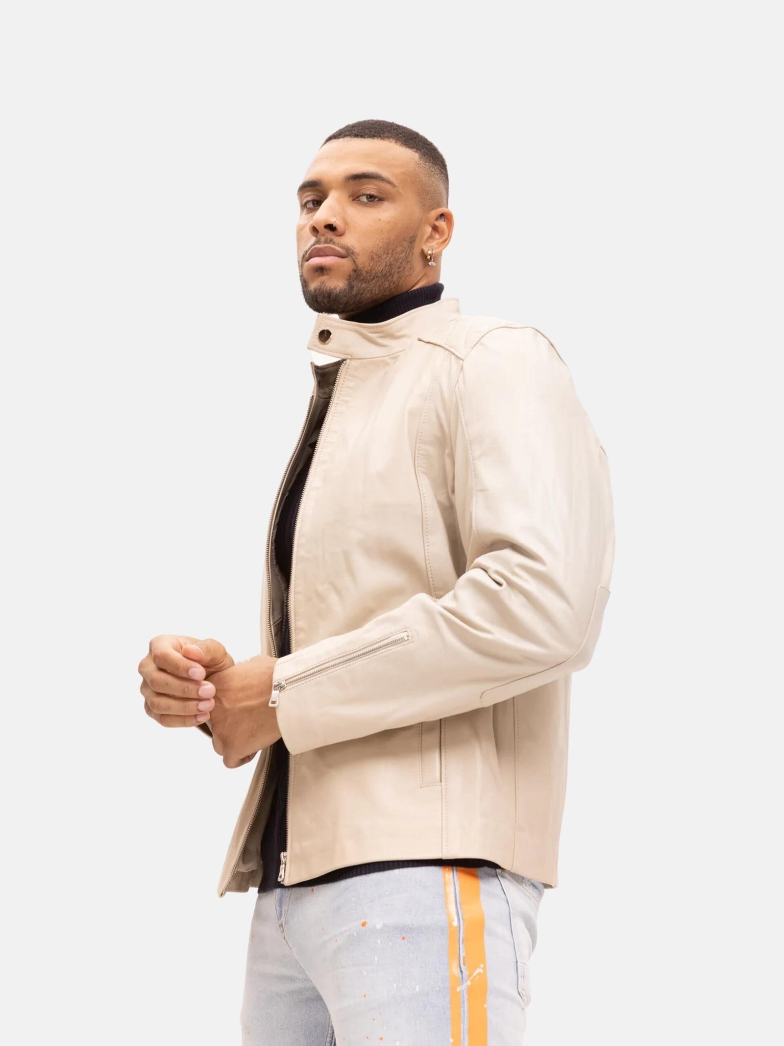 John Quilted Cafe Racer Leather Jacket (4)