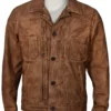 Kayce Dutton Waxed Cotton Jacket Yellowstone - LeatherMoto (1)