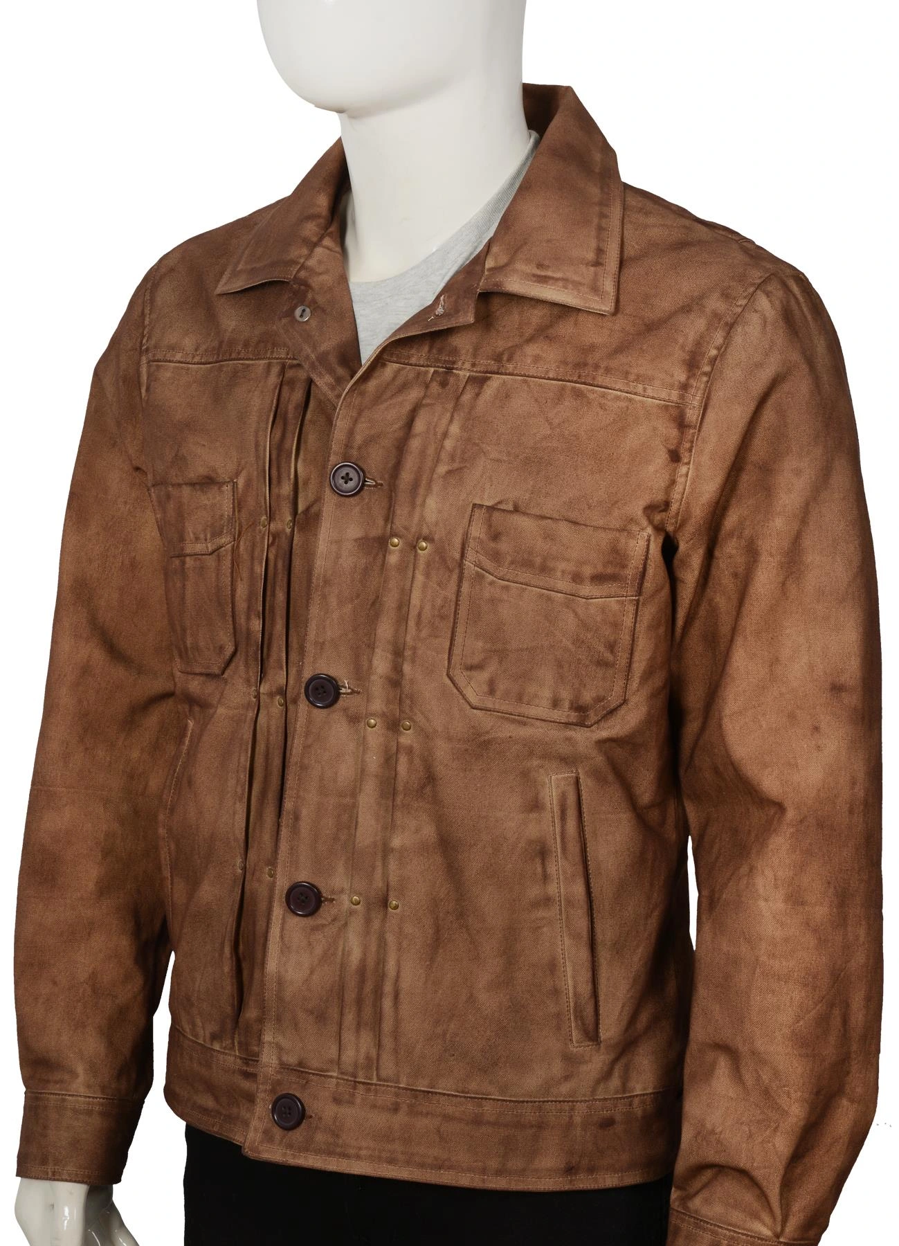 Kayce Dutton Waxed Cotton Jacket Yellowstone - LeatherMoto (2)