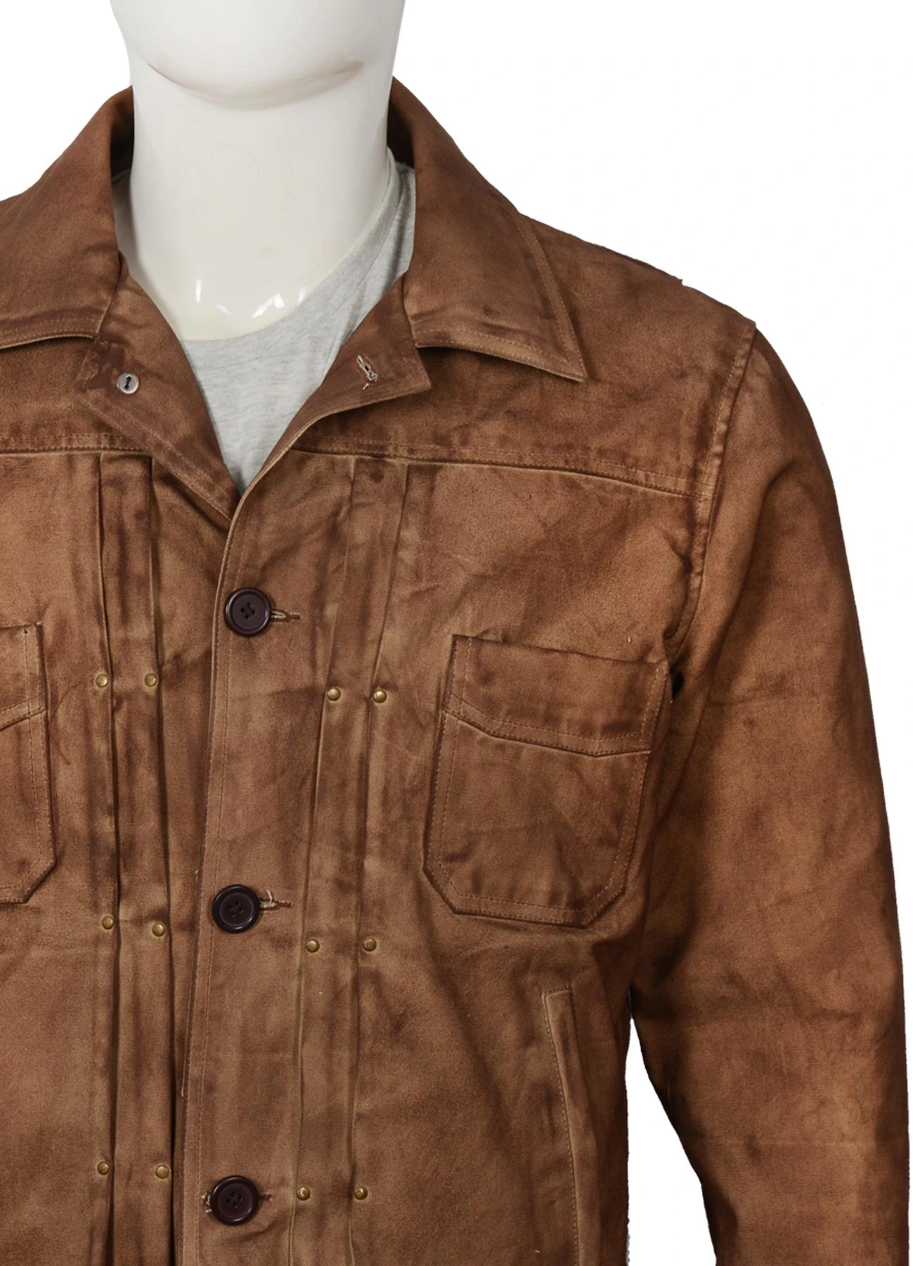 Kayce Dutton Waxed Cotton Jacket Yellowstone - LeatherMoto (4)