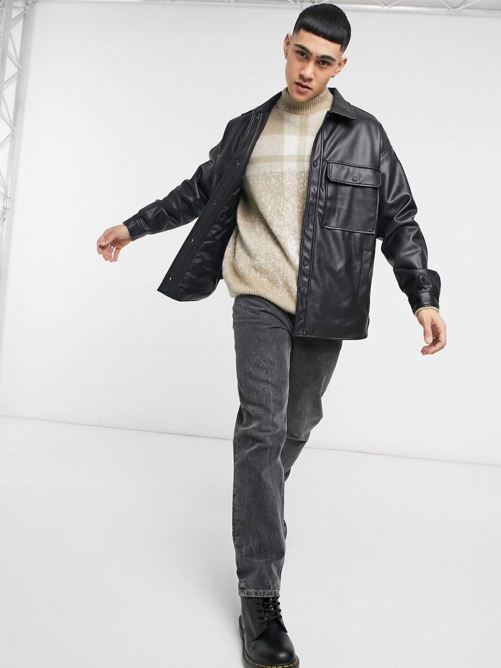 The Longway Men’s Leather Blazer 1