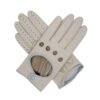 Womens white leather gloves