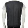 Yellowstone-John-Dutton-Grey-Wool-Vests-Leather-Moto