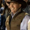 Yellowstone John Dutton Wool Vest - Leather Moto