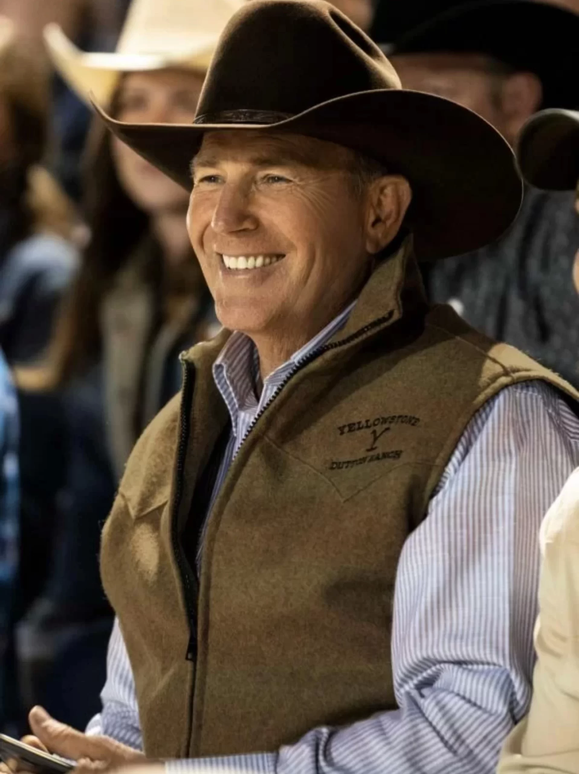 Yellowstone John Dutton Wool Vest - Leather Moto