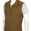 Yellowstone John Dutton Wool Vest - Leather Moto