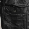 Fight Club Original Black Leather Jacket The Cafe Racer Jacket