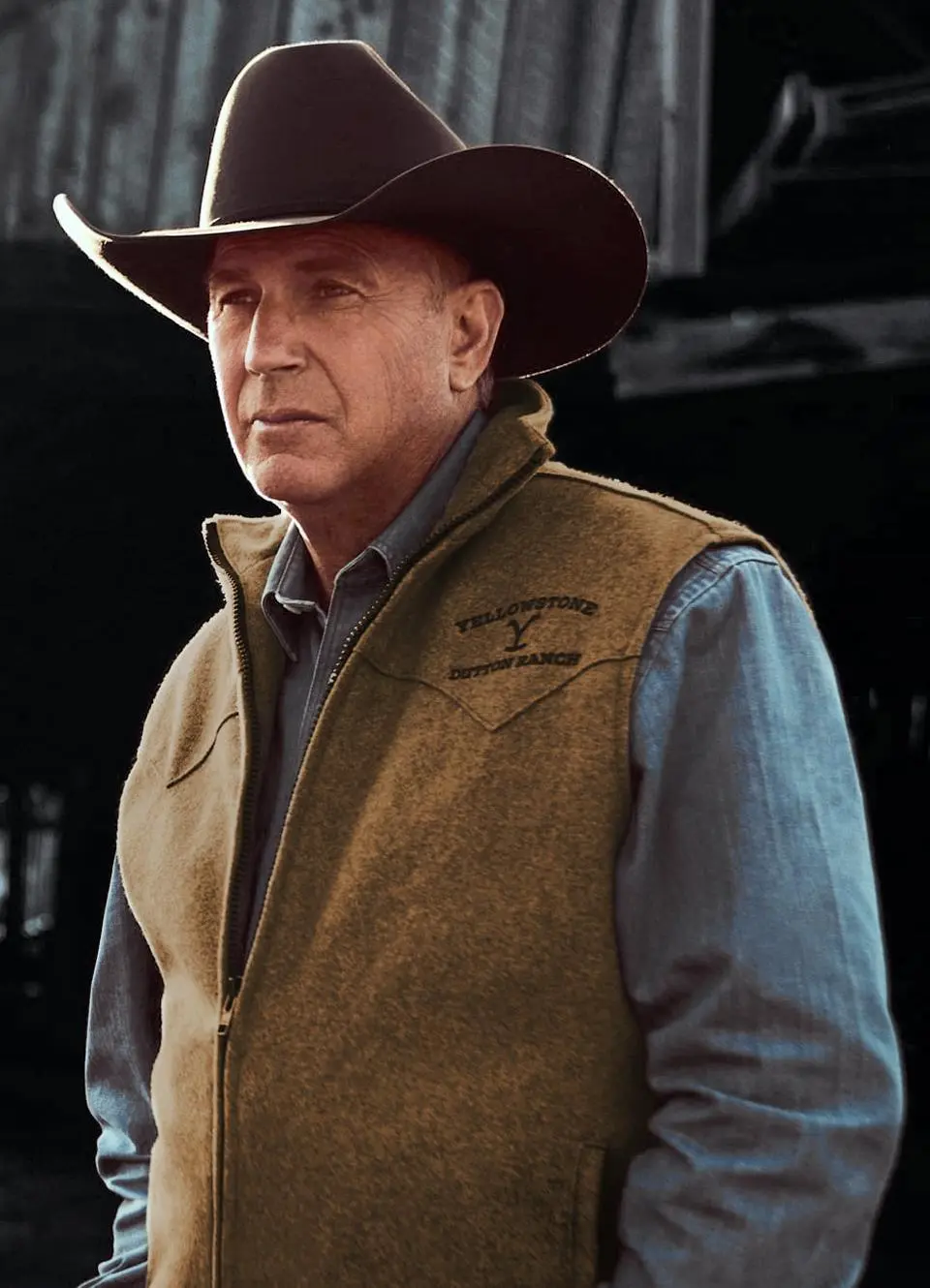 John Dutton Worn by Kevin Costner Outer Shell Wool