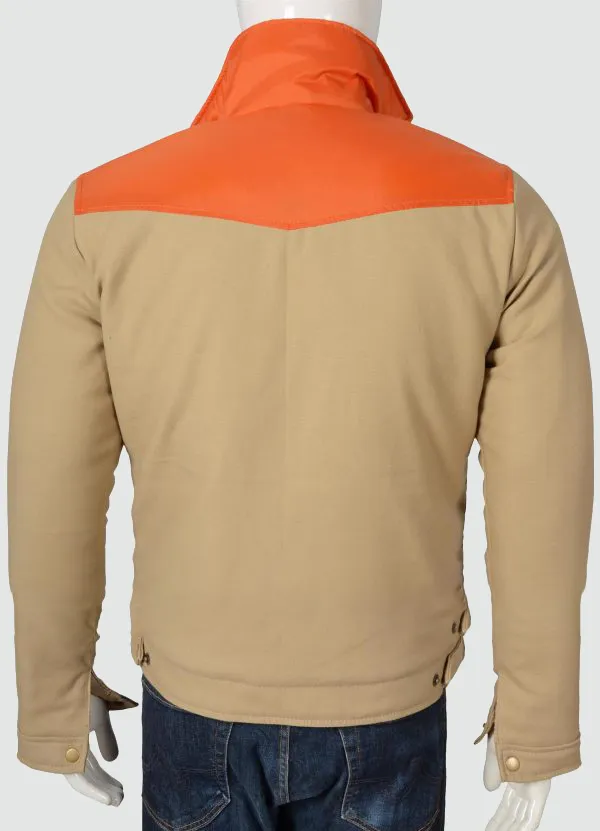 kevin costner yellowstone-john-dutton-cotton jacket Leather moto-