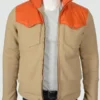 kevin costner yellowstone-john-dutton-cotton jacket Leather moto-