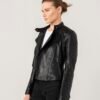 women leather biker jacket 1