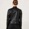 women leather biker jacket 2