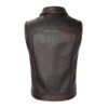 Biker Vest Genuine Cowhide Leather 1
