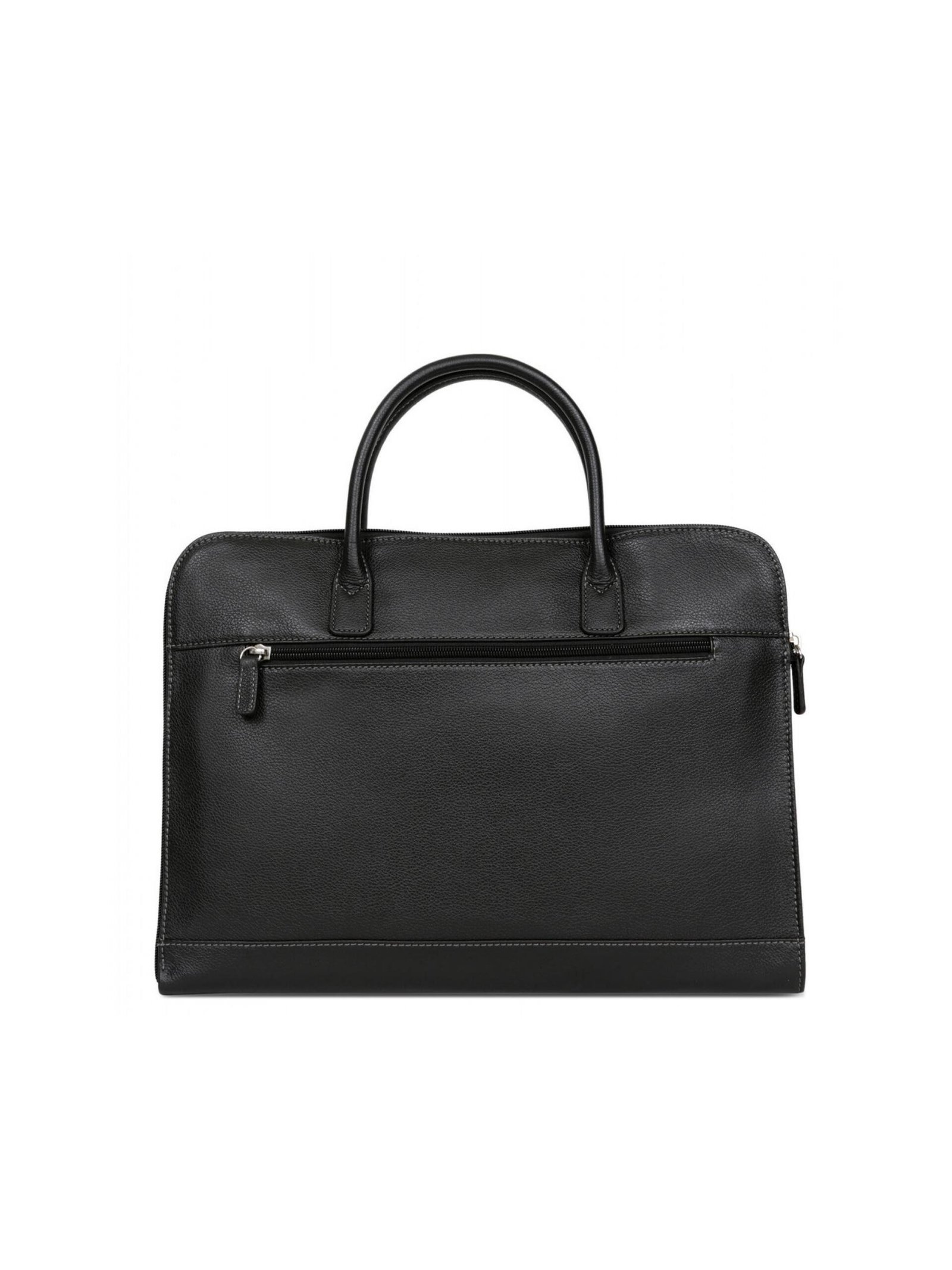 Black Leather Document Carry Bag Cowhide (1)