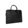 Black Leather Document Carry Bag Cowhide (1)