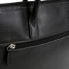 Black Leather Document Carry Bag Cowhide (1)