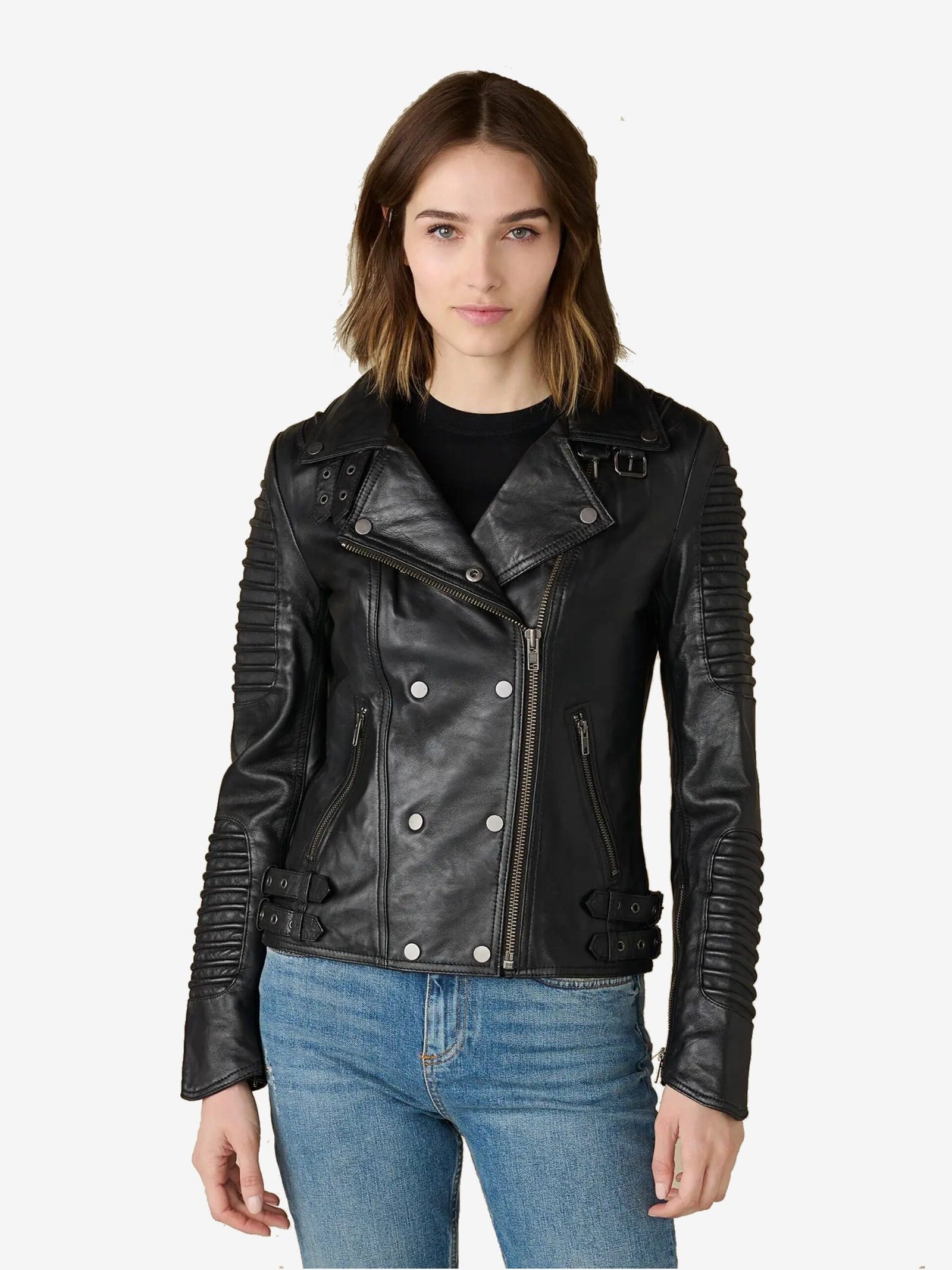 Black-Quilted-Women-Biker-Leather-Jacket