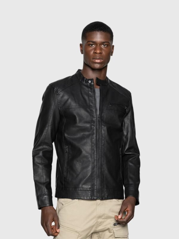 Leather-Cafe-Racer-Black-Jacket