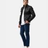 Leather Moto Biker Black Jacket