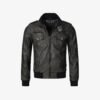 Leather Moto Biker Black Jacket