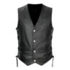 Leather Moto men Leather Vest