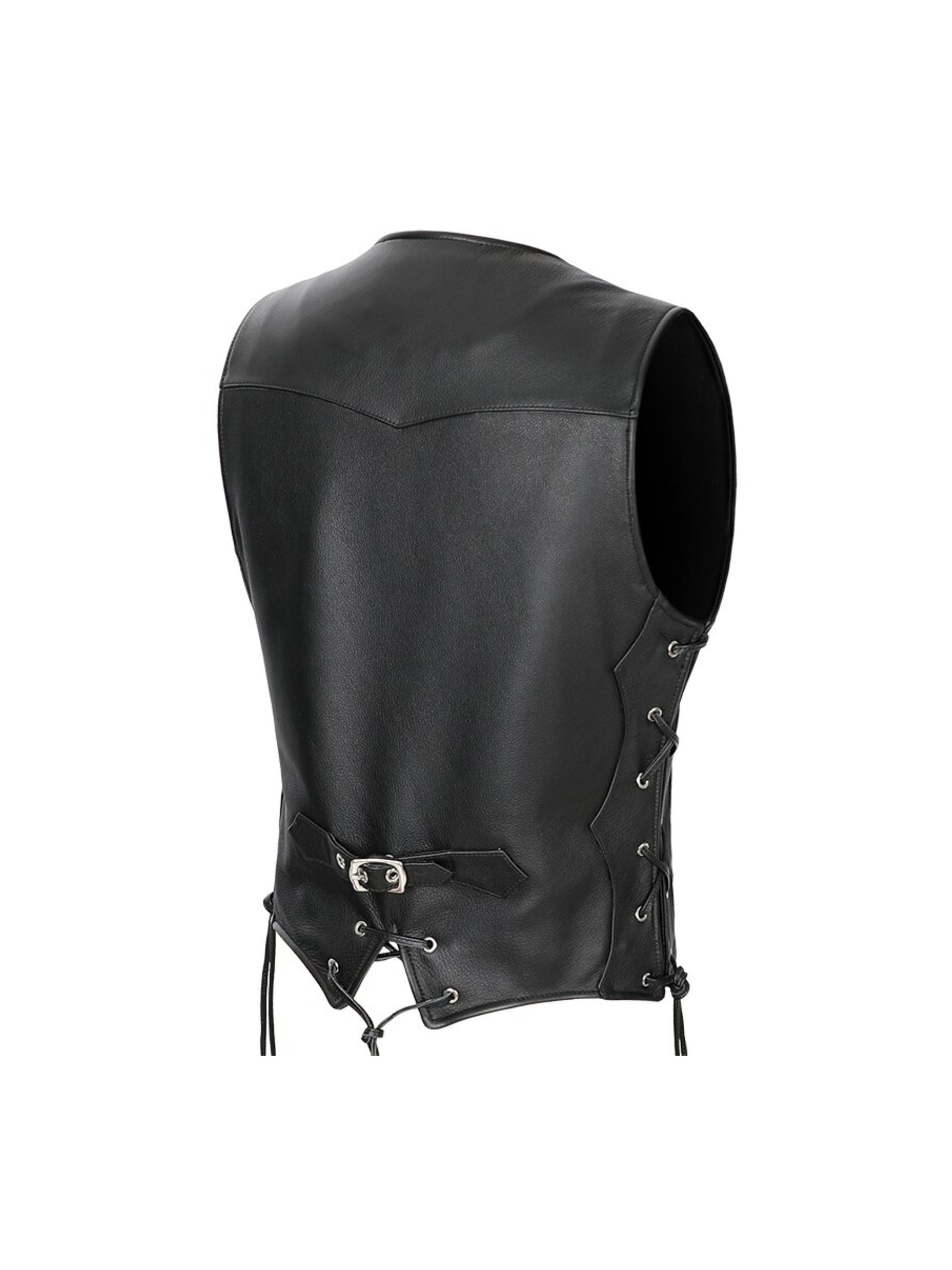 Leather Moto men Leather Vest