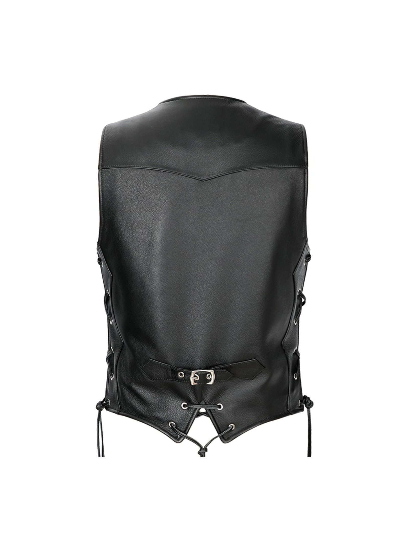 Leather Moto men Leather Vest