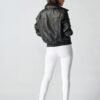 New Women Leather Trucker Jacket