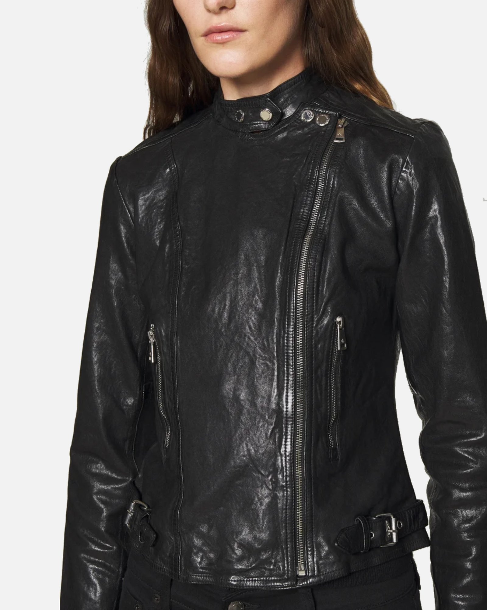 Womens-Jet-Black-Biker-Leather-Jacket